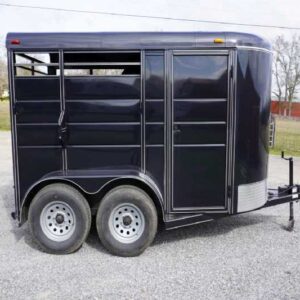 Used 2024 Calico 2HBPSL 2 Horse Trailer with 2' Short Wall