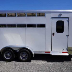 New 2027 Shadow 3HBPSL 3 Horse Trailer with 2' Short Wall