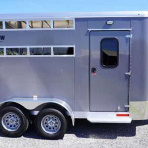 New 2027 Shadow 2HBPSL 2 Horse Trailer with 2' Short Wall