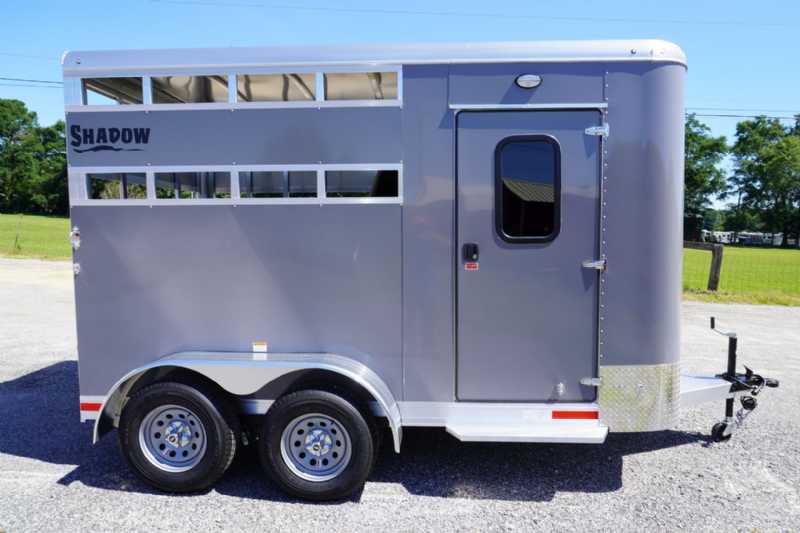 New 2027 Shadow 2HBPSL 2 Horse Trailer with 2' Short Wall