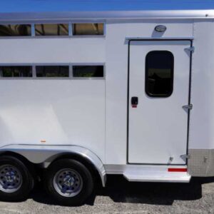 New 2027 Shadow 2HBPSL 2 Horse Trailer with 2' Short Wall