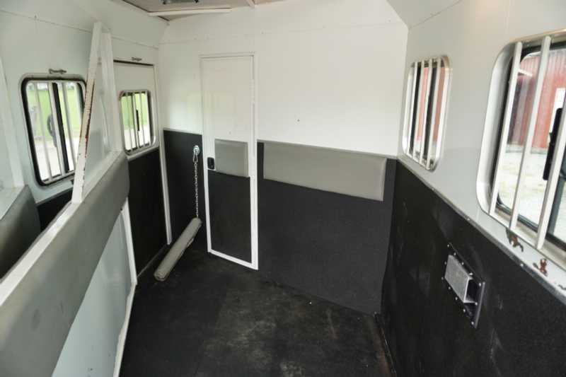 Used 2012 Bison TH7308LQ 3 Horse Trailer with 8' Short Wall - Image 16