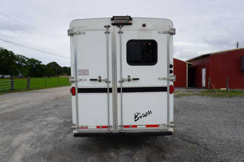 Used 2012 Bison TH7308LQ 3 Horse Trailer with 8' Short Wall - Image 5