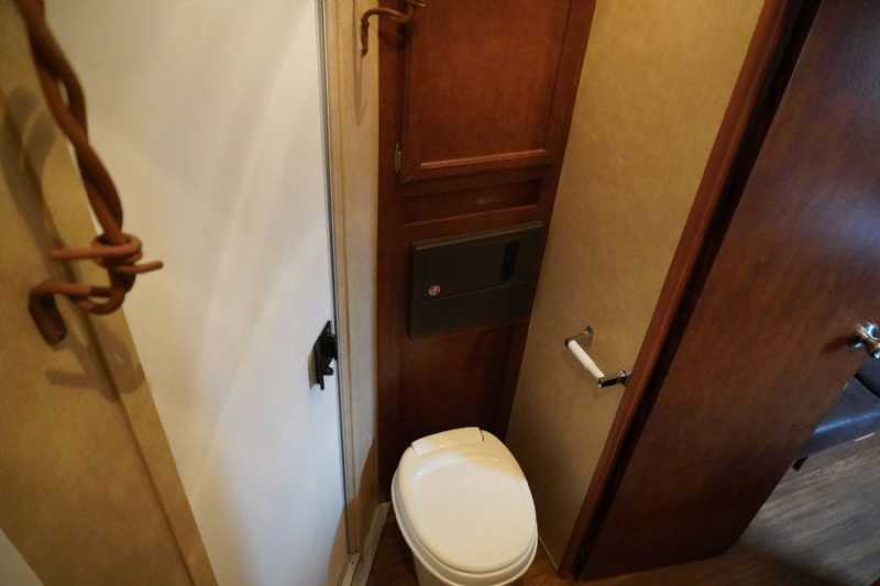 Used 2012 Bison TH7308LQ 3 Horse Trailer with 8' Short Wall - Image 11