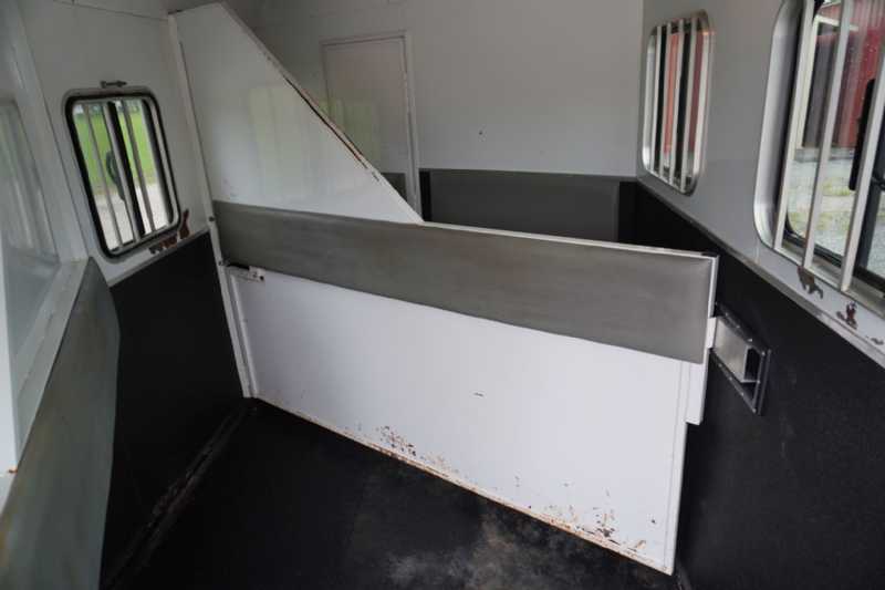 Used 2012 Bison TH7308LQ 3 Horse Trailer with 8' Short Wall - Image 15