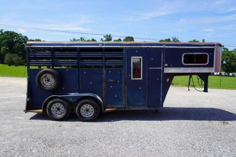 Used 1994 Big Valley 716STC 2 Horse Trailer with 4' Short Wall