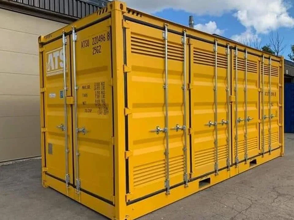 30ft x 8ft One Trip Shipping Container – Yellow | New Steel Storage Container - Image 4