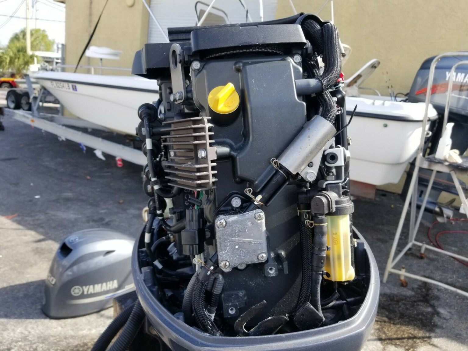 2016 Yamaha 50 HP 4-Stroke EFI F50LB Outboard Motor | Long Shaft Electric Start with Controls & Gauges - Image 4