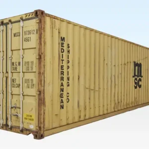 40ft x 8ft Used High Cube Shipping Container | Wind & Watertight Heavy Duty Steel Storage Container