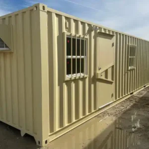 40ft Mobile Office Shipping Container with Storage | Portable High Cube Container Office for Job Sites & Businesses
