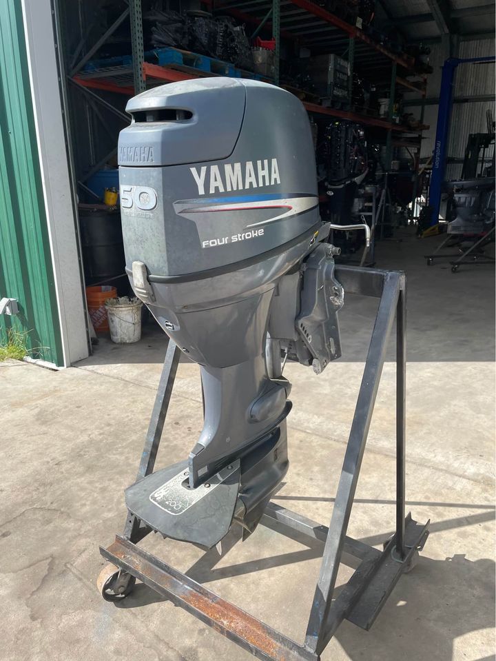 2016 Yamaha 50 HP 4-Stroke EFI F50LB Outboard Motor | Long Shaft Electric Start with Controls & Gauges - Image 6