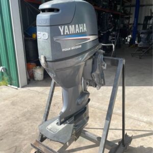 2016 Yamaha 50 HP 4-Stroke EFI F50LB Outboard Motor | Long Shaft Electric Start with Controls & Gauges