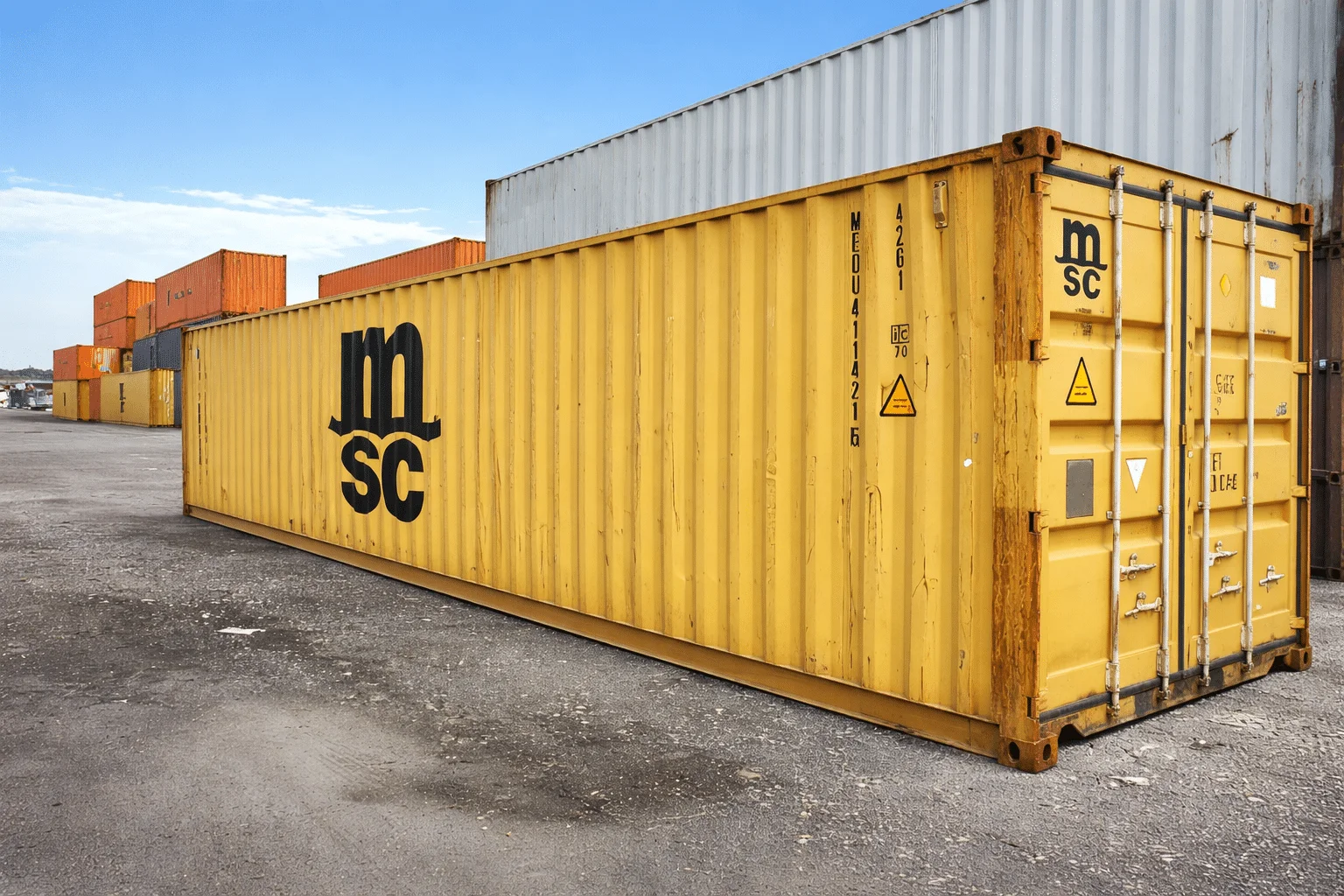 40ft x 8ft Used Standard Shipping Container | Heavy Duty Corten Steel Storage Container for Sale - Image 2