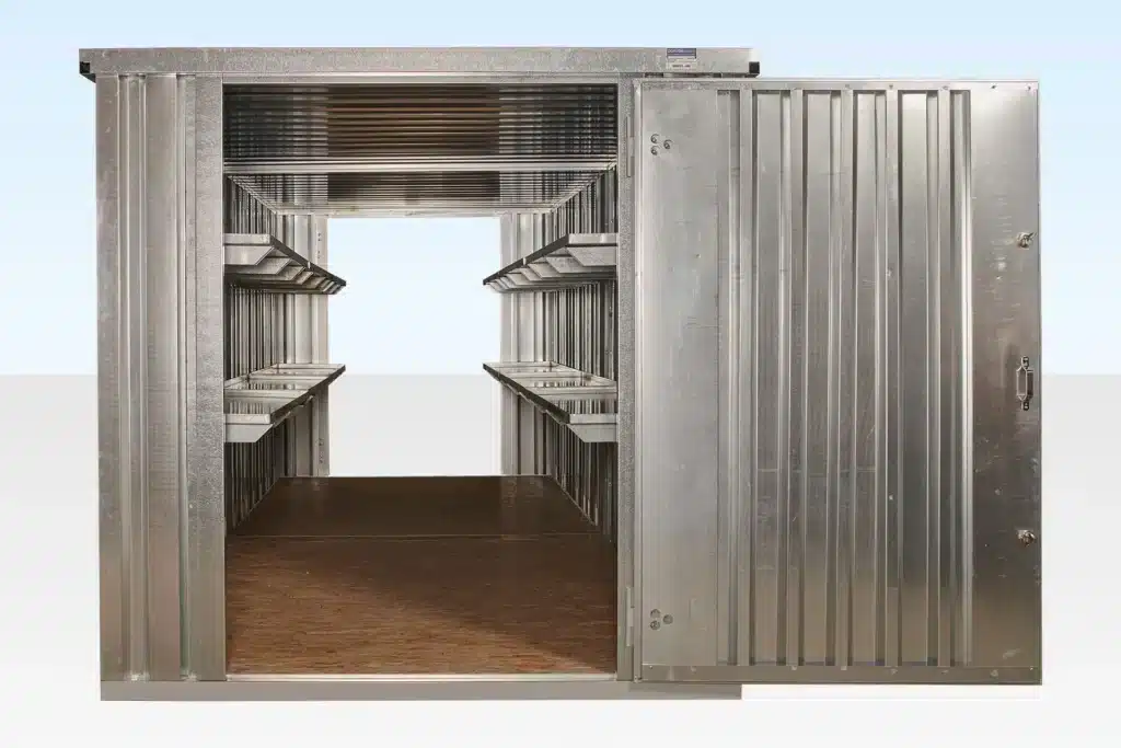 6m x 2.1m End Linked Flat Packed Container Bundle (Galvanised) | Modular Steel Storage Container System