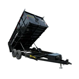 7×14 Hydraulic Dump Trailer with 4ft Sides (2) 7K Axles 50