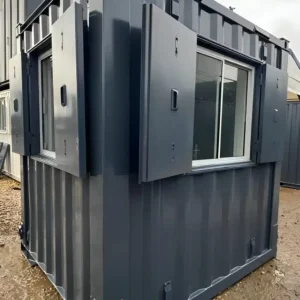 7ft x 7ft Shipping Container Office | Portable Anti-Vandal Site Office & Secure Steel Office Cabin