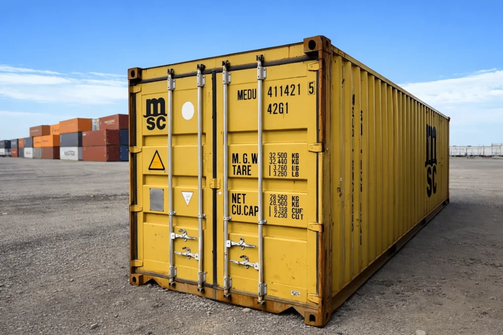 40ft x 8ft Used Standard Shipping Container | Heavy Duty Corten Steel Storage Container for Sale