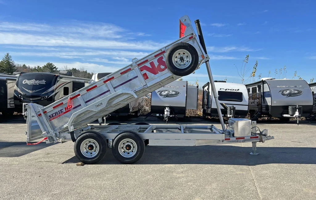 2025 N&N Trailers 7×14 14K Galvanized Hydraulic Dump Trailer - Image 8