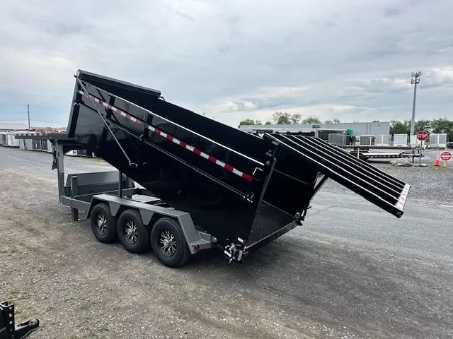 BWise 7 x 16 Gooseneck Tri-Axle Dump Ultimate Dump Trailer - Image 2