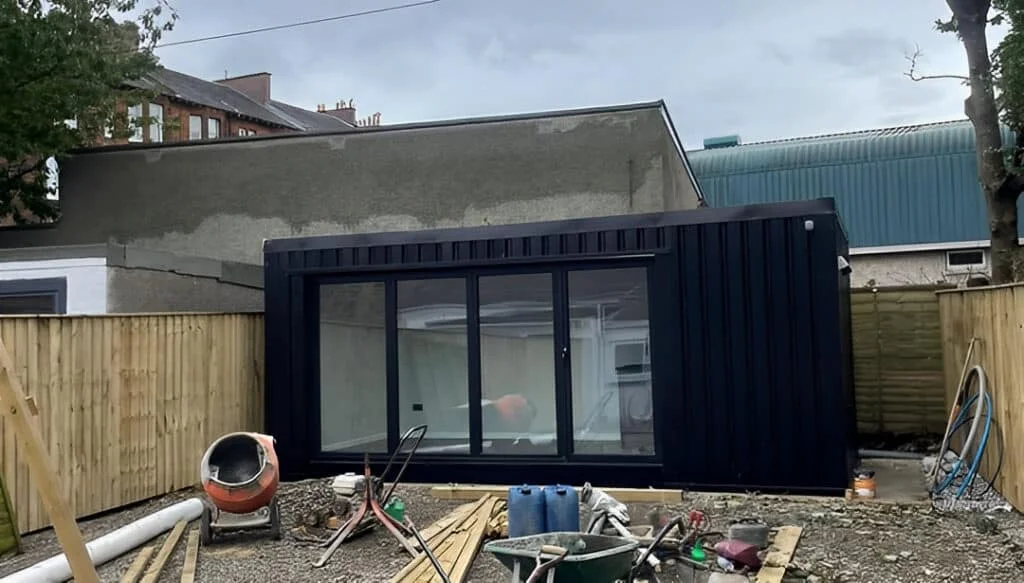Modern Shipping Container Home Office | Insulated Portable Garden Office & Remote Workspace - Image 2