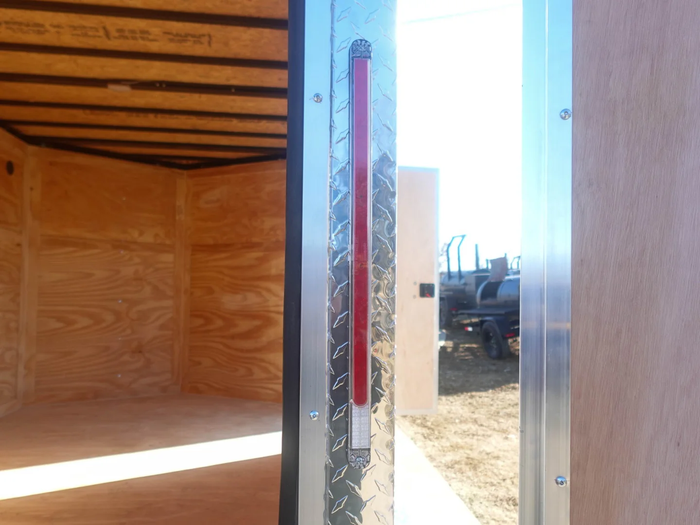 7x12 Tandem White V-Nose Enclosed Trailer - Image 12