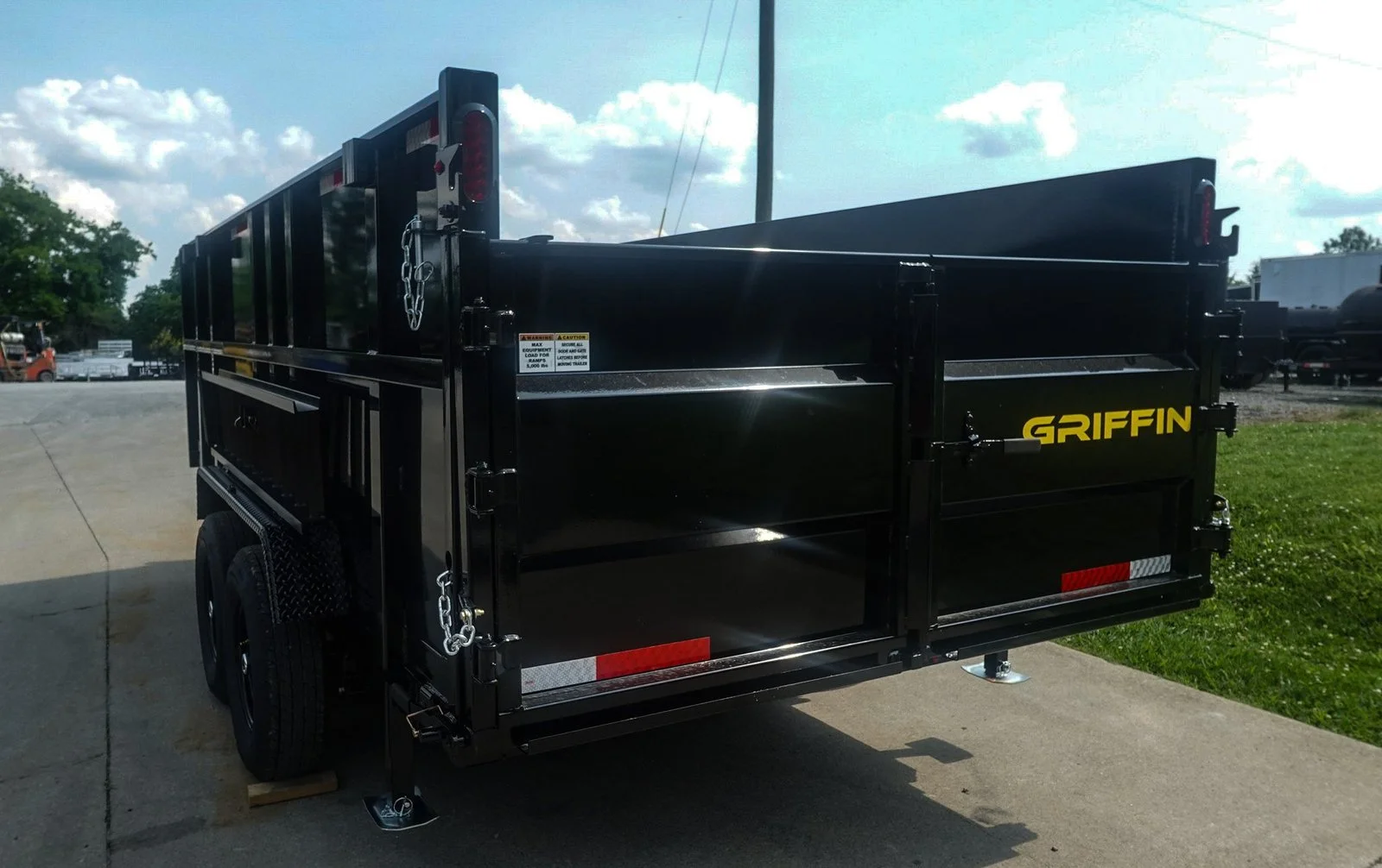 7×16 Telescopic Dump Trailer with 4ft Sides (2) 7K Axles 14k GVWR 50 - Image 4