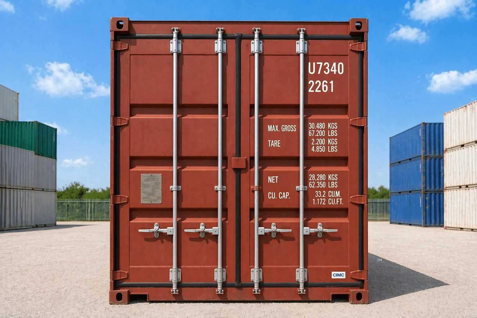 20ft Standard Wind & Watertight Shipping Container | Secure Steel Storage Container for Sale - Image 5
