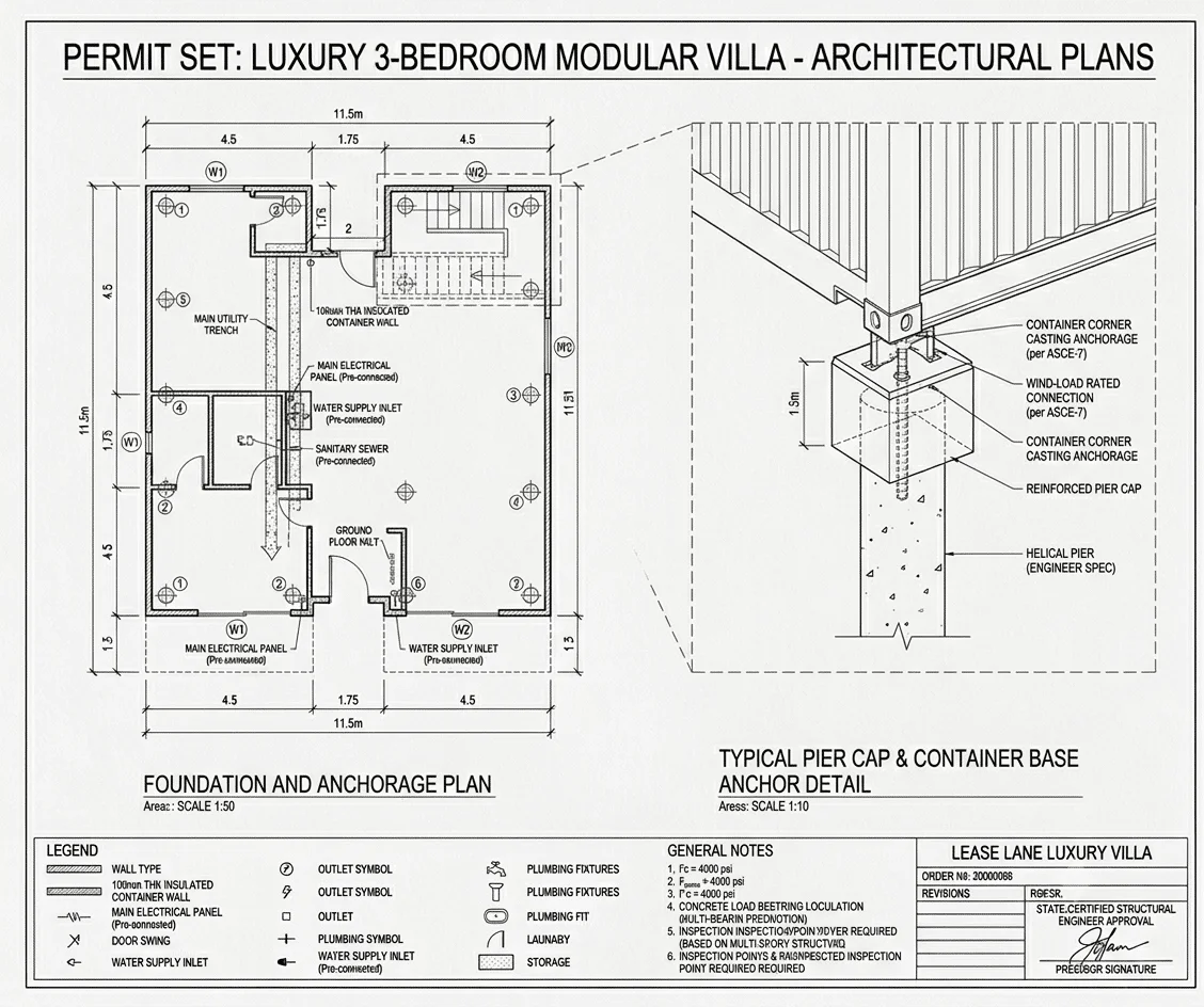 Luxury Modular Container Home Villa | 3 Bedroom Prefabricated Steel House with Modern Design & Turnkey Finish - Image 23