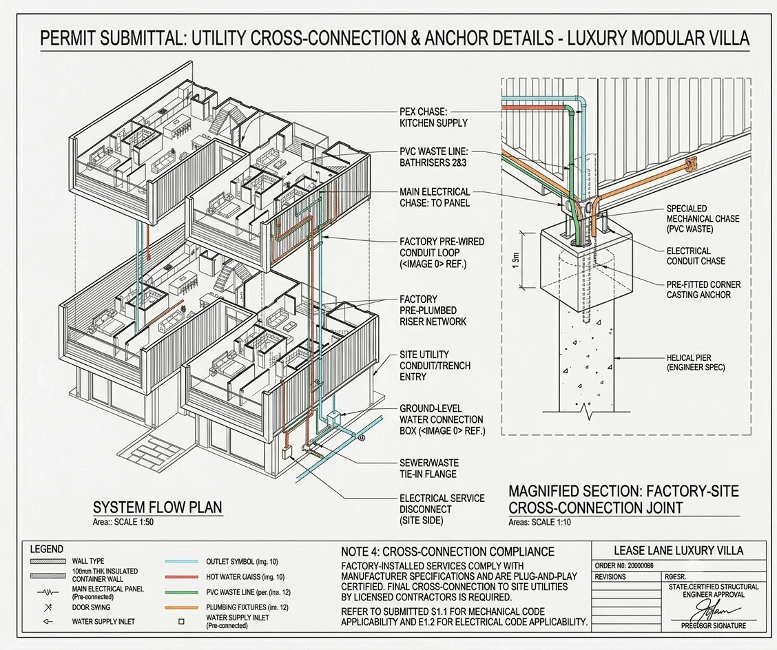 Luxury Modular Container Home Villa | 3 Bedroom Prefabricated Steel House with Modern Design & Turnkey Finish - Image 24