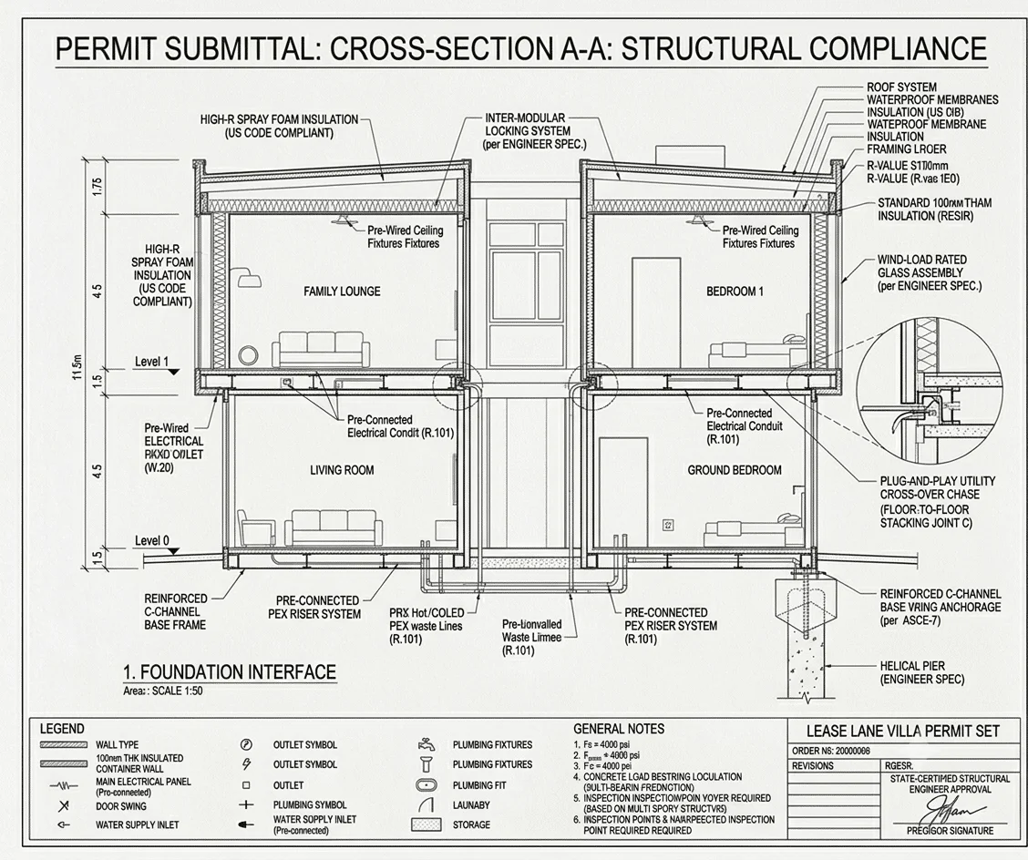 Luxury Modular Container Home Villa | 3 Bedroom Prefabricated Steel House with Modern Design & Turnkey Finish - Image 25