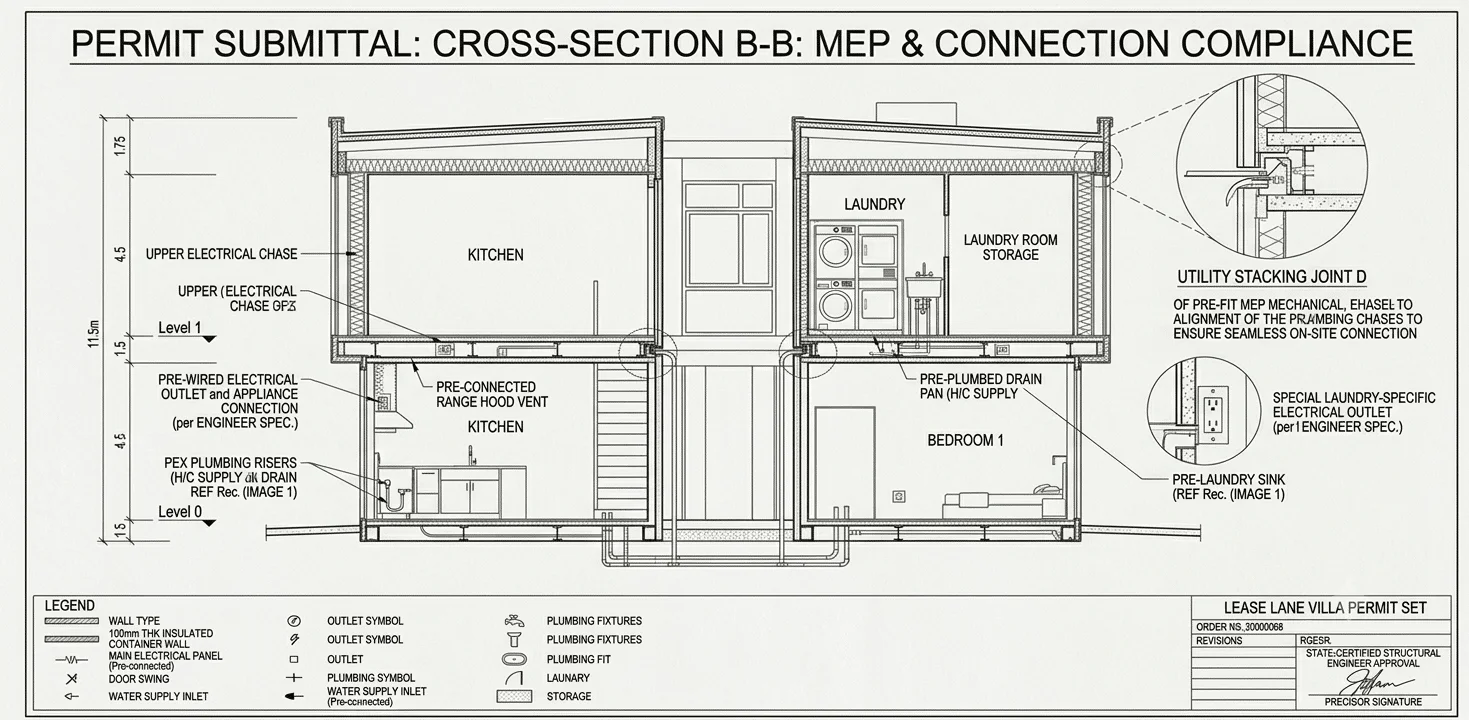 Luxury Modular Container Home Villa | 3 Bedroom Prefabricated Steel House with Modern Design & Turnkey Finish - Image 27