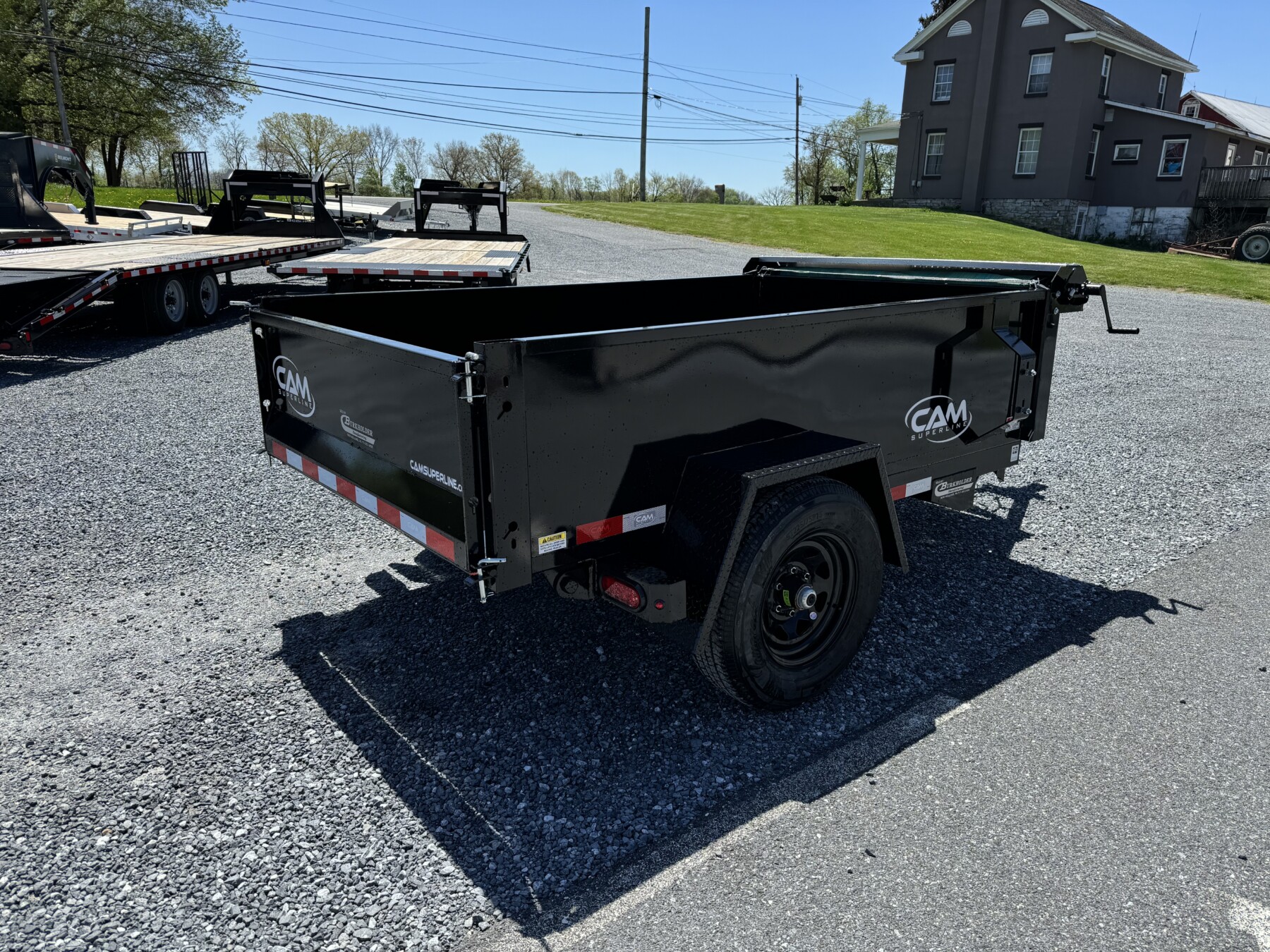 5’X8′ 5K CAM Superline Single Axle Dump Trailer P5508LPDT - Image 3