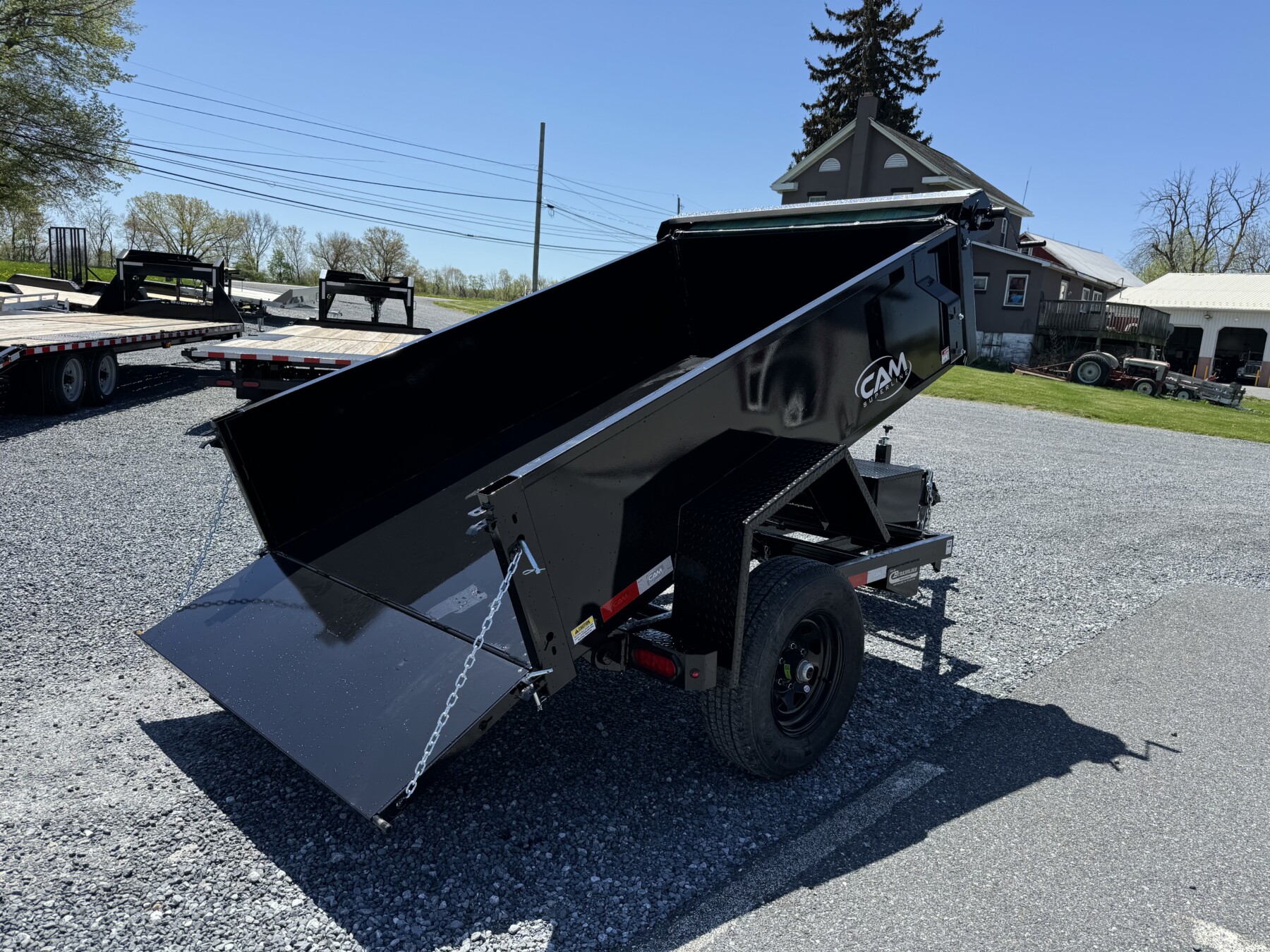 5’X8′ 5K CAM Superline Single Axle Dump Trailer P5508LPDT - Image 9