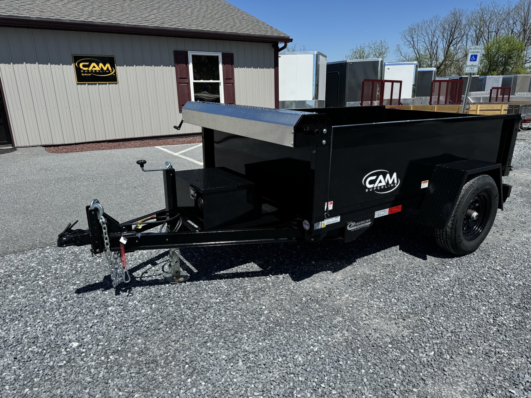 5’X8′ 5K CAM Superline Single Axle Dump Trailer P5508LPDT - Image 5