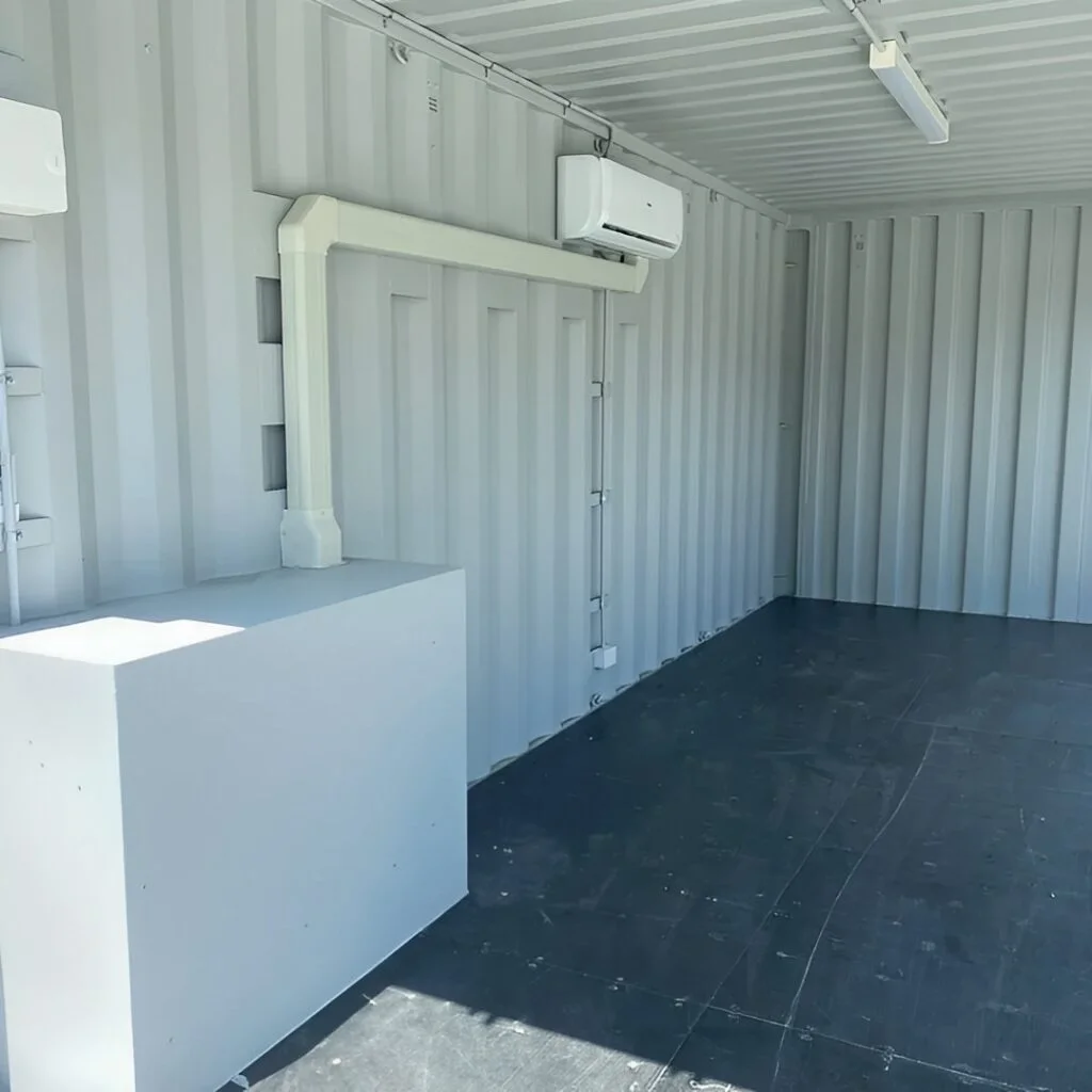 Modified 20ft Container Office with Glass Door & AC | Insulated Portable Workspace, Garden Office & Mobile Studio - Image 4