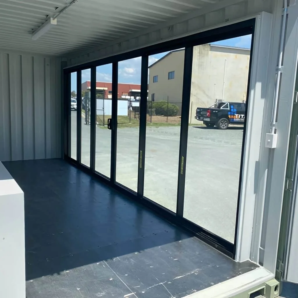 Modified 20ft Container Office with Glass Door & AC | Insulated Portable Workspace, Garden Office & Mobile Studio - Image 5