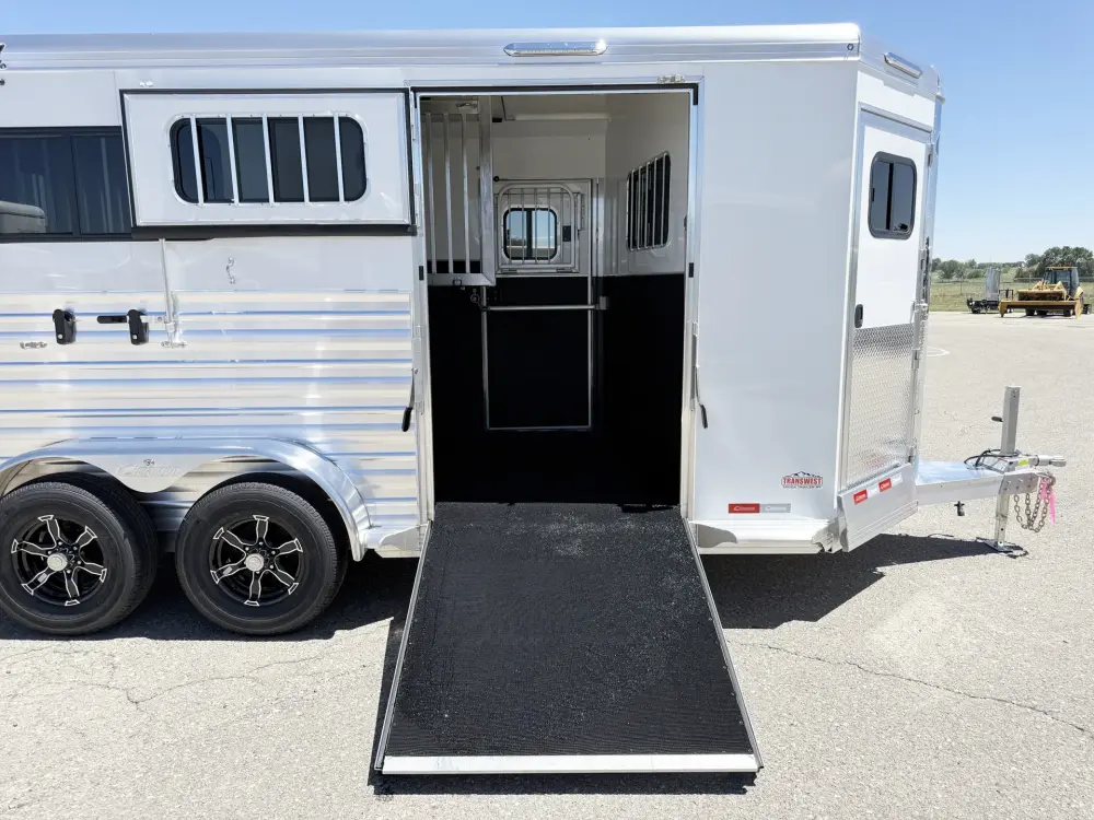 2027 Cimarron Norstar 2HBP Straight Load 2 Horse Bumper Pull Trailer – White - Image 14