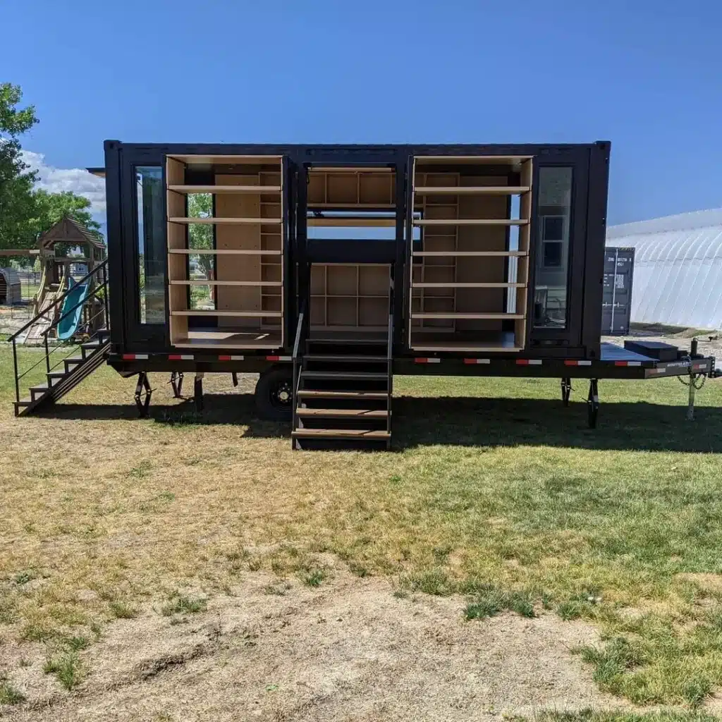 Custom 20ft Shipping Shopping Container on Wheels | Mobile Pop-Up Retail Container, Portable Shop & Food Kiosk - Image 6