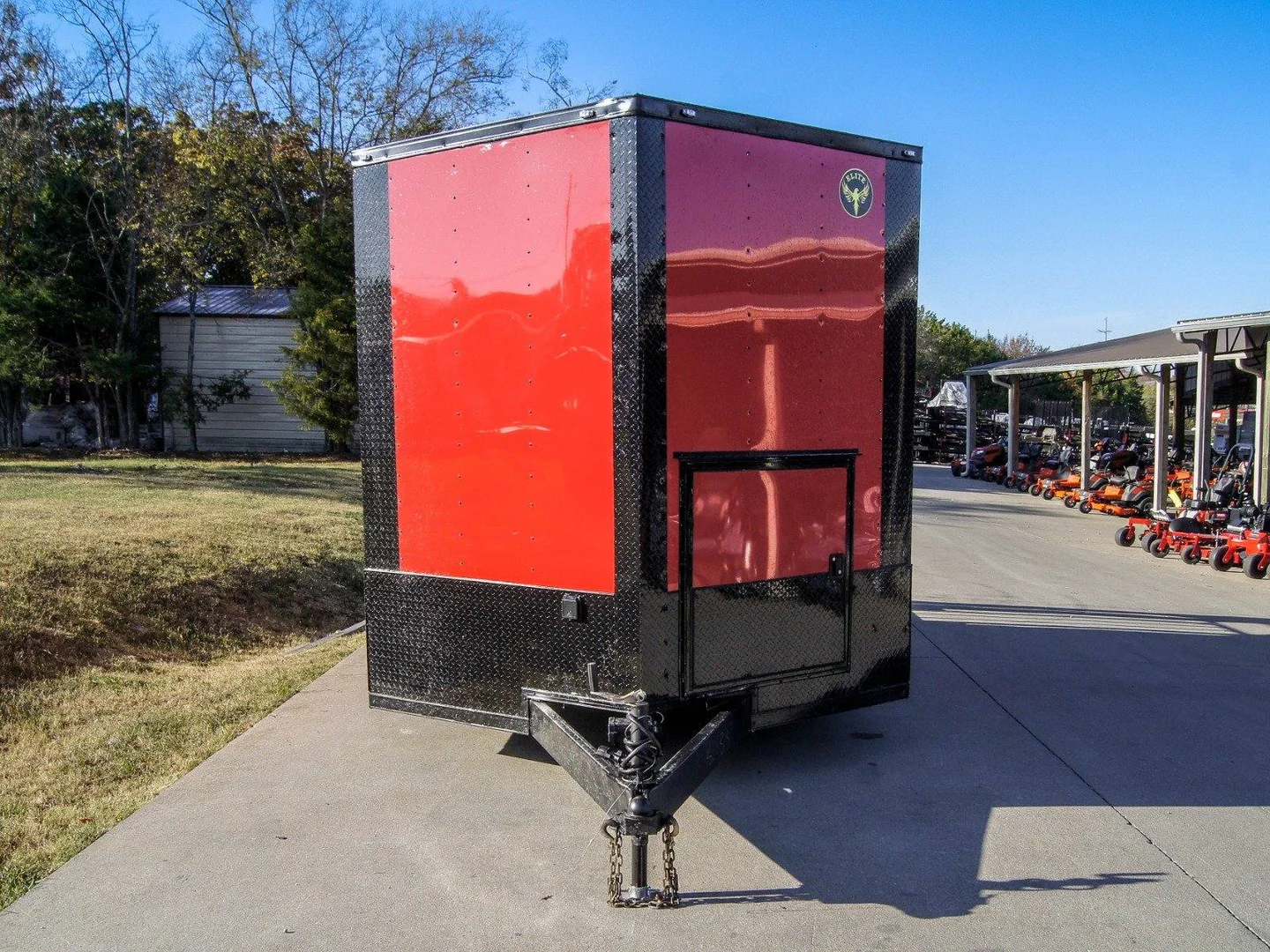 8.5x16 Elite Porch Concession Food Trailer Merchandising with Blackout Pkg - Image 10