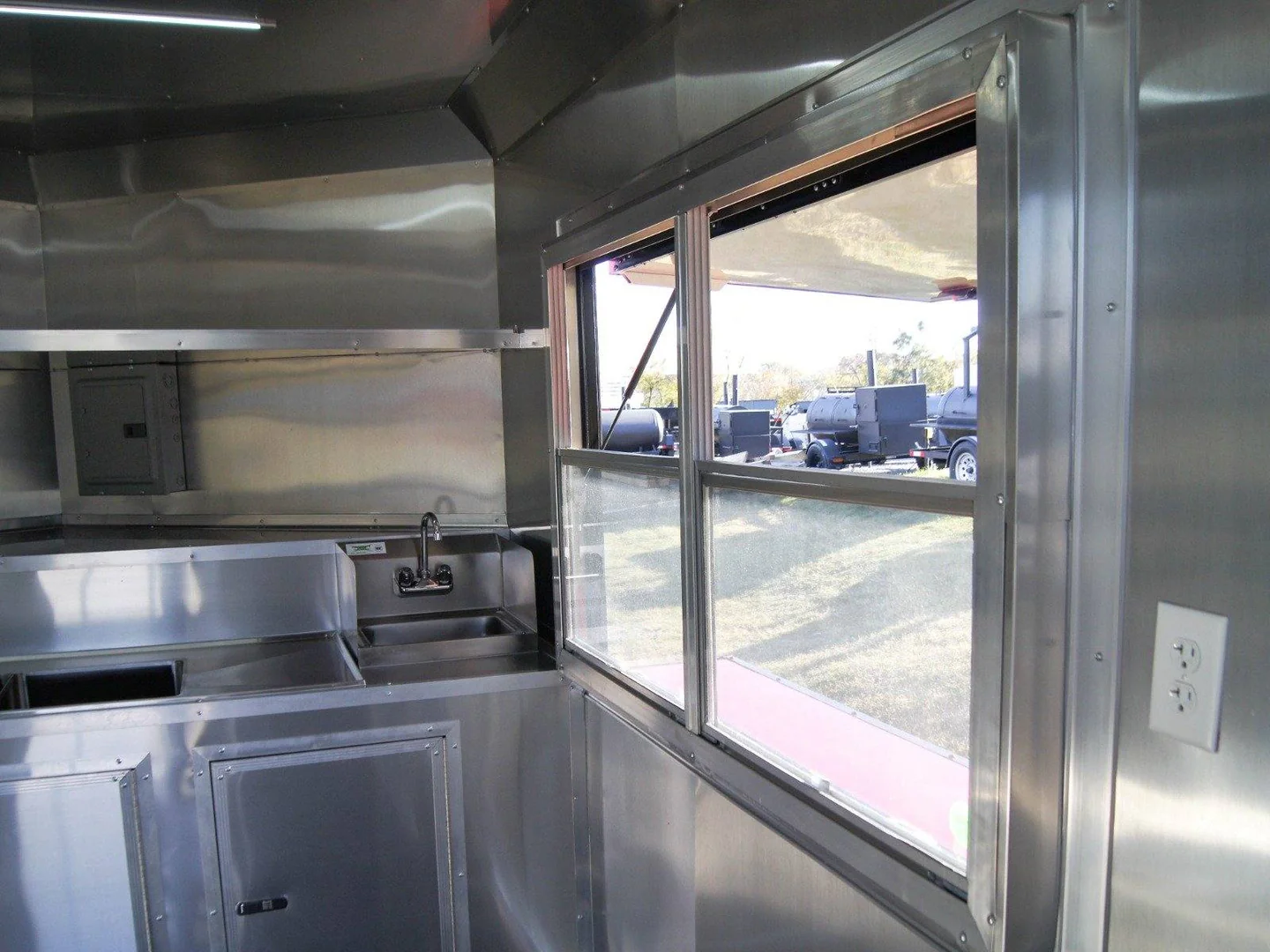 8.5x16 Elite Porch Concession Food Trailer Merchandising with Blackout Pkg - Image 11
