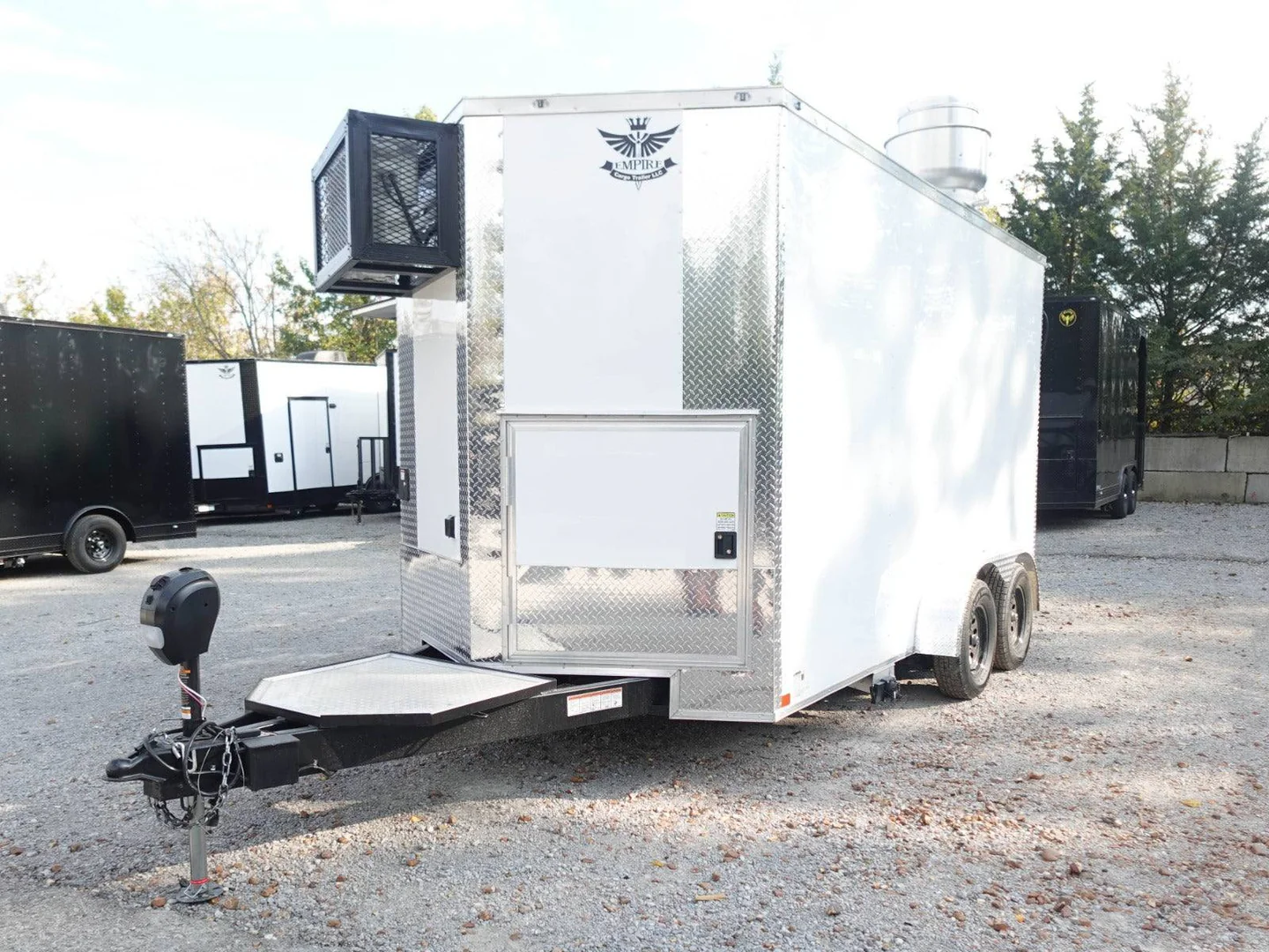 7' X 14' White Concession Trailer Food Event Catering - Image 15