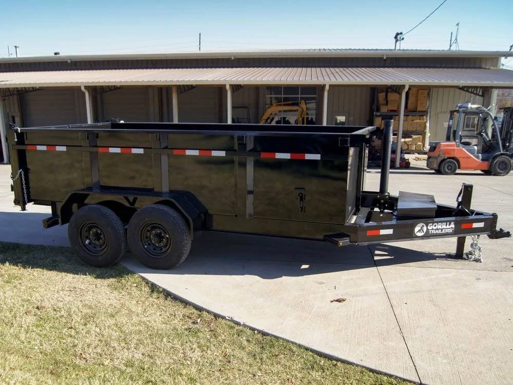 7×14 Gorilla Telescopic IBeam Dump Trailer with 3ft Sides (2) 7K Axles - Image 8