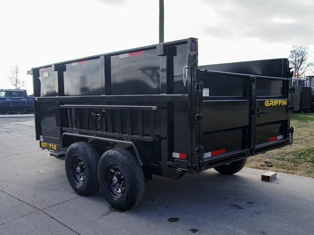 7×12 Hydraulic Dump Trailer with 3ft Sides (2) 6K Axles - Image 5