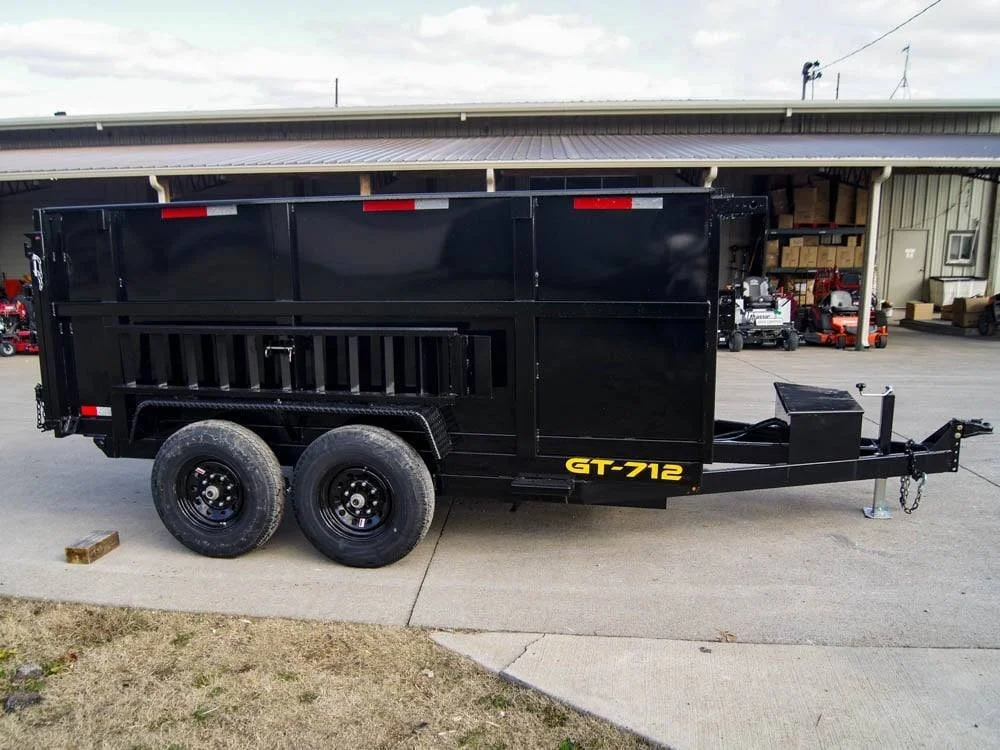 7×12 Hydraulic Dump Trailer with 3ft Sides (2) 6K Axles - Image 8