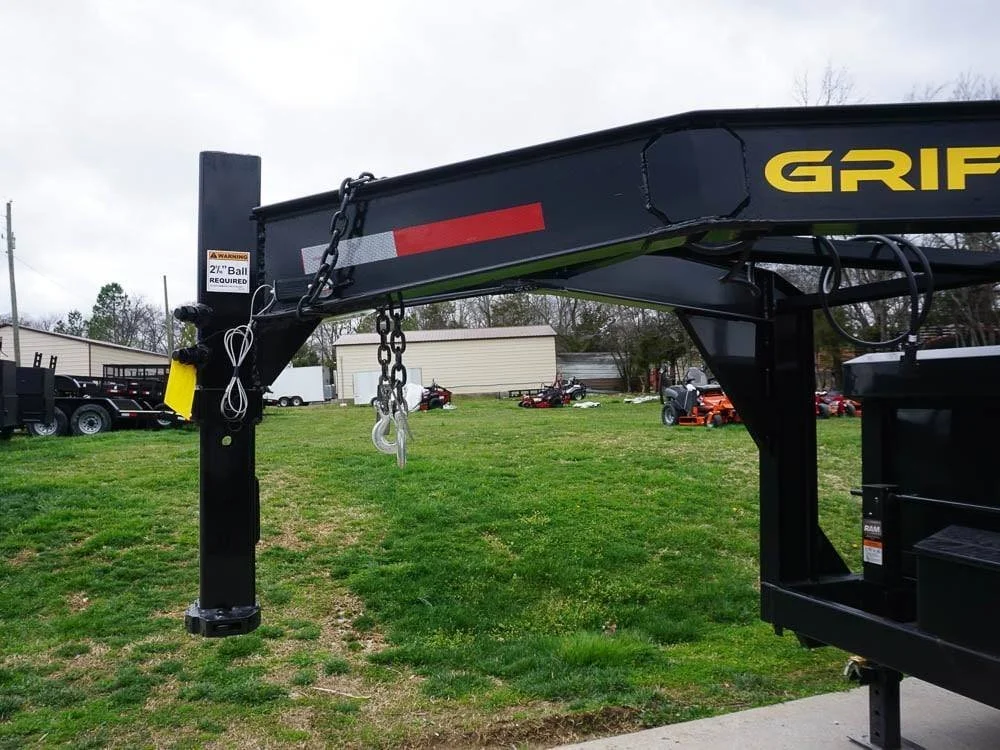 Hydraulic 7’x16′ 2ft Side Gooseneck Dump Trailer (2) 7K Axles - Image 2