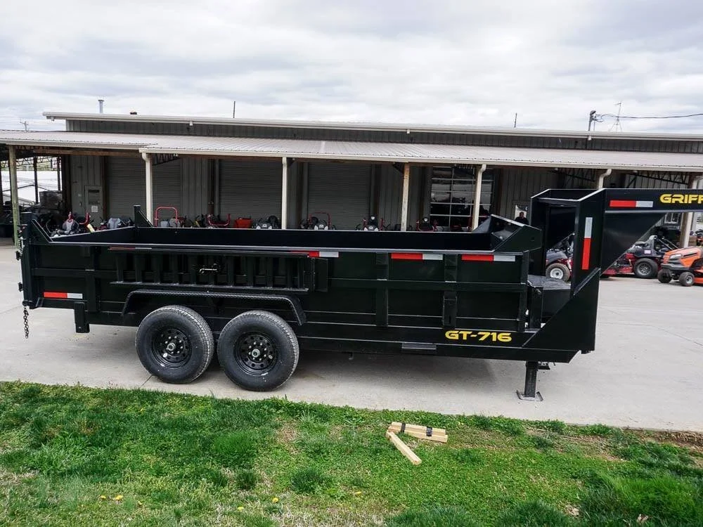 Hydraulic 7’x16′ 2ft Side Gooseneck Dump Trailer (2) 7K Axles - Image 10