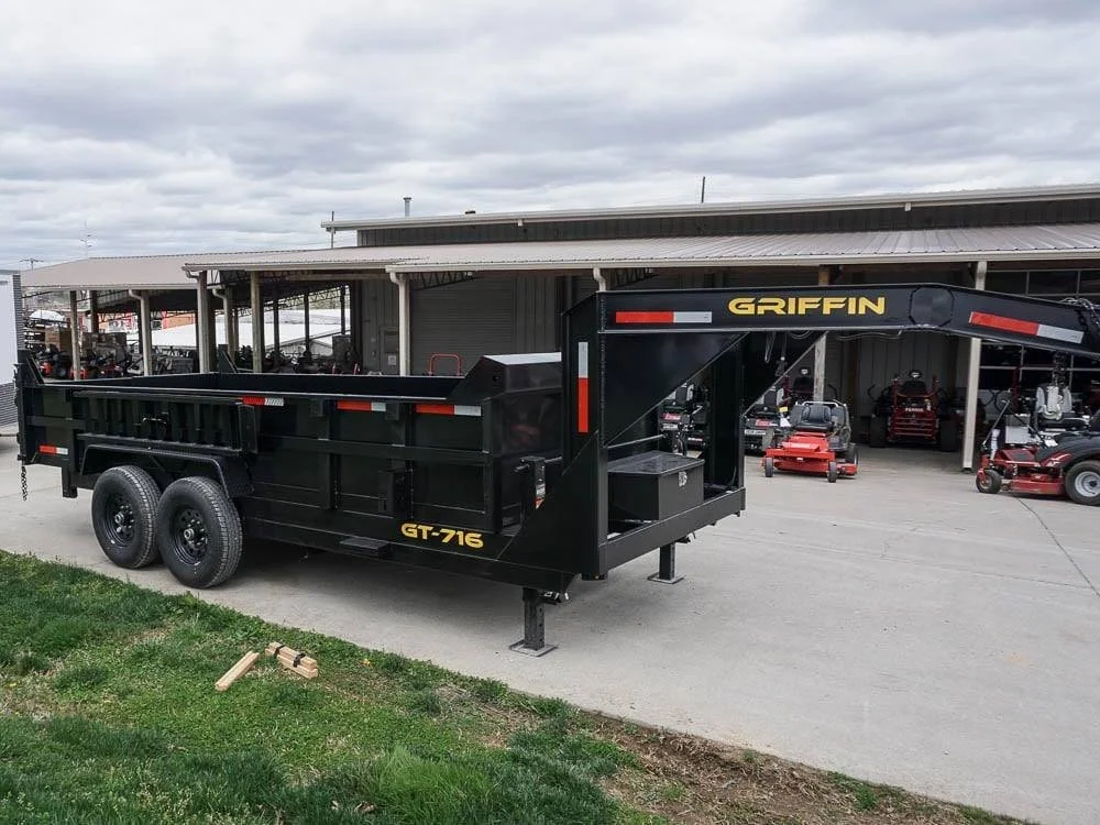 Hydraulic 7’x16′ 2ft Side Gooseneck Dump Trailer (2) 7K Axles - Image 11