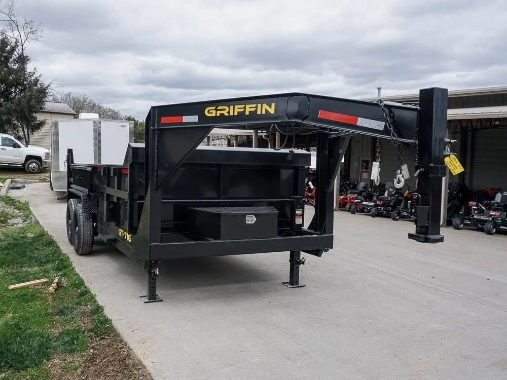 Hydraulic 7’x16′ 2ft Side Gooseneck Dump Trailer (2) 7K Axles - Image 12