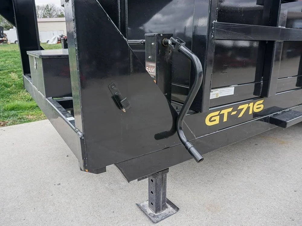 Hydraulic 7’x16′ 2ft Side Gooseneck Dump Trailer (2) 7K Axles - Image 13