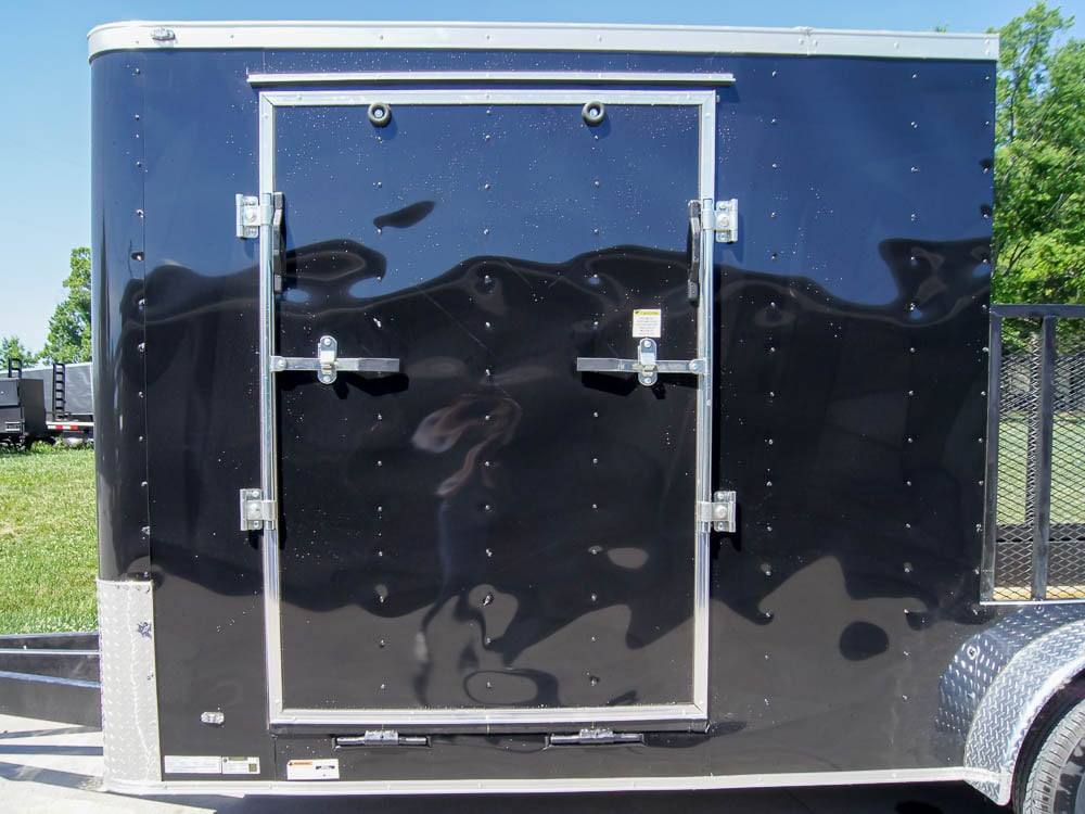 7x18 Hybrid Flat-Nose Enclosed Trailer with 4ft Mesh Deck Storage - Image 8